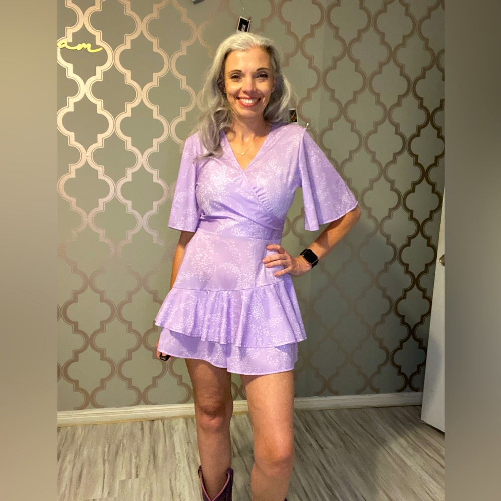 Small light purple romper